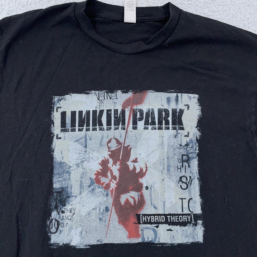 Linkin Park Hybrid Theory Tee Shirt Mens L Black Rock Band Short Sleeve Crewneck